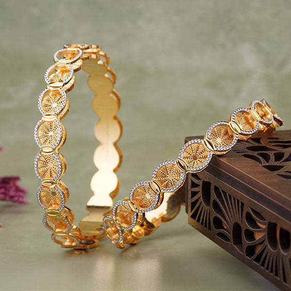 Classic Heart Line Diamond Band Bangles – Timeless Elegance for Women