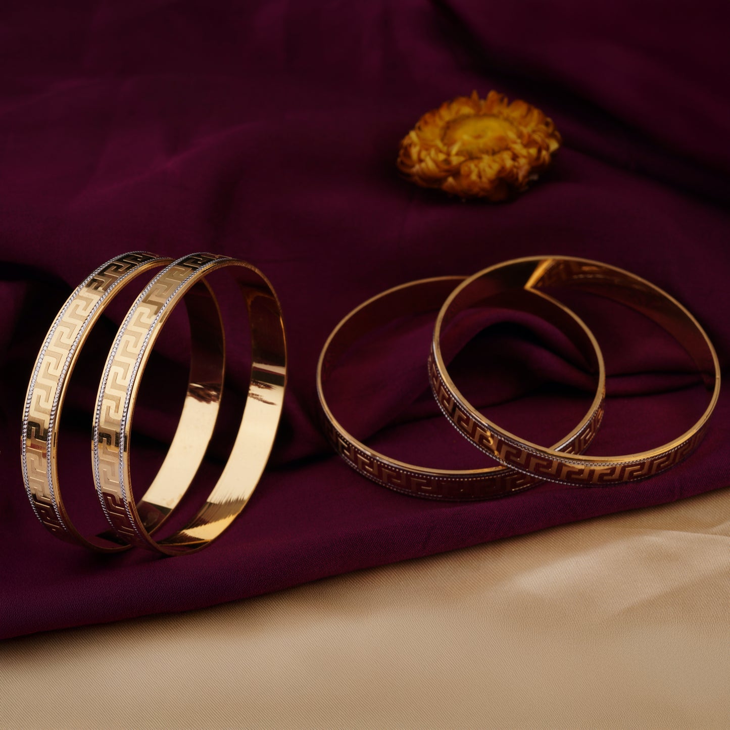 Classic Diamond Band Bangles – Timeless Elegance for Women