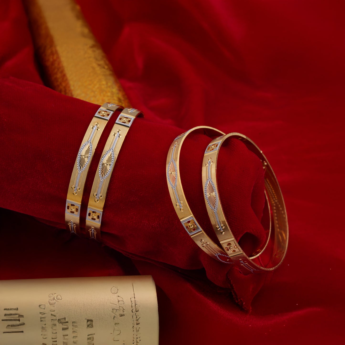 Classic Heart Line Diamond Band Bangles – Timeless Elegance for Women