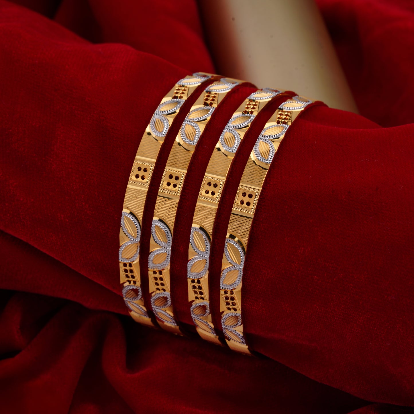 Classic Diamond Band Bangles – Timeless Elegance for Women