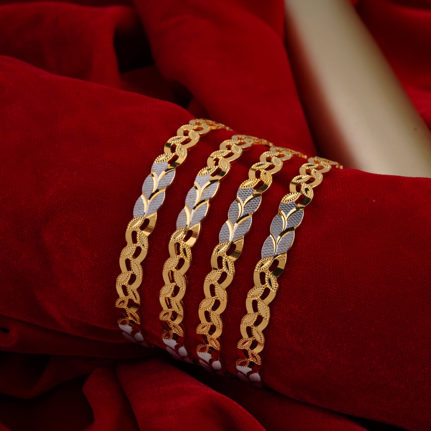 Classic Diamond Band Bangles – Timeless Elegance for Women