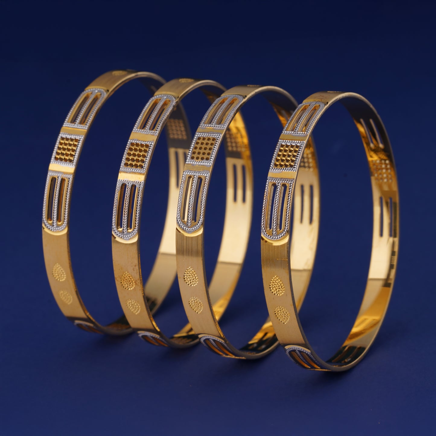 Classic Diamond Band Bangles – Timeless Elegance for Women