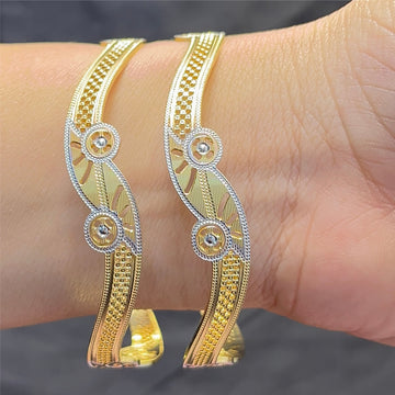 Golden Wave 2 Pcs Bangles