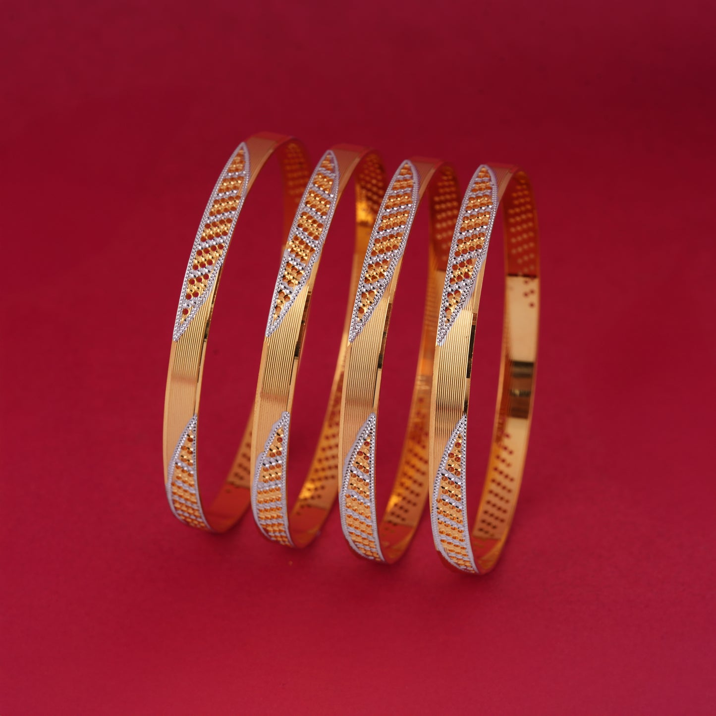 Classic Diamond Band Bangles – Timeless Elegance for Women