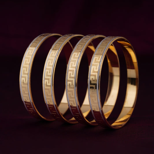 Classic Diamond Band Bangles – Timeless Elegance for Women