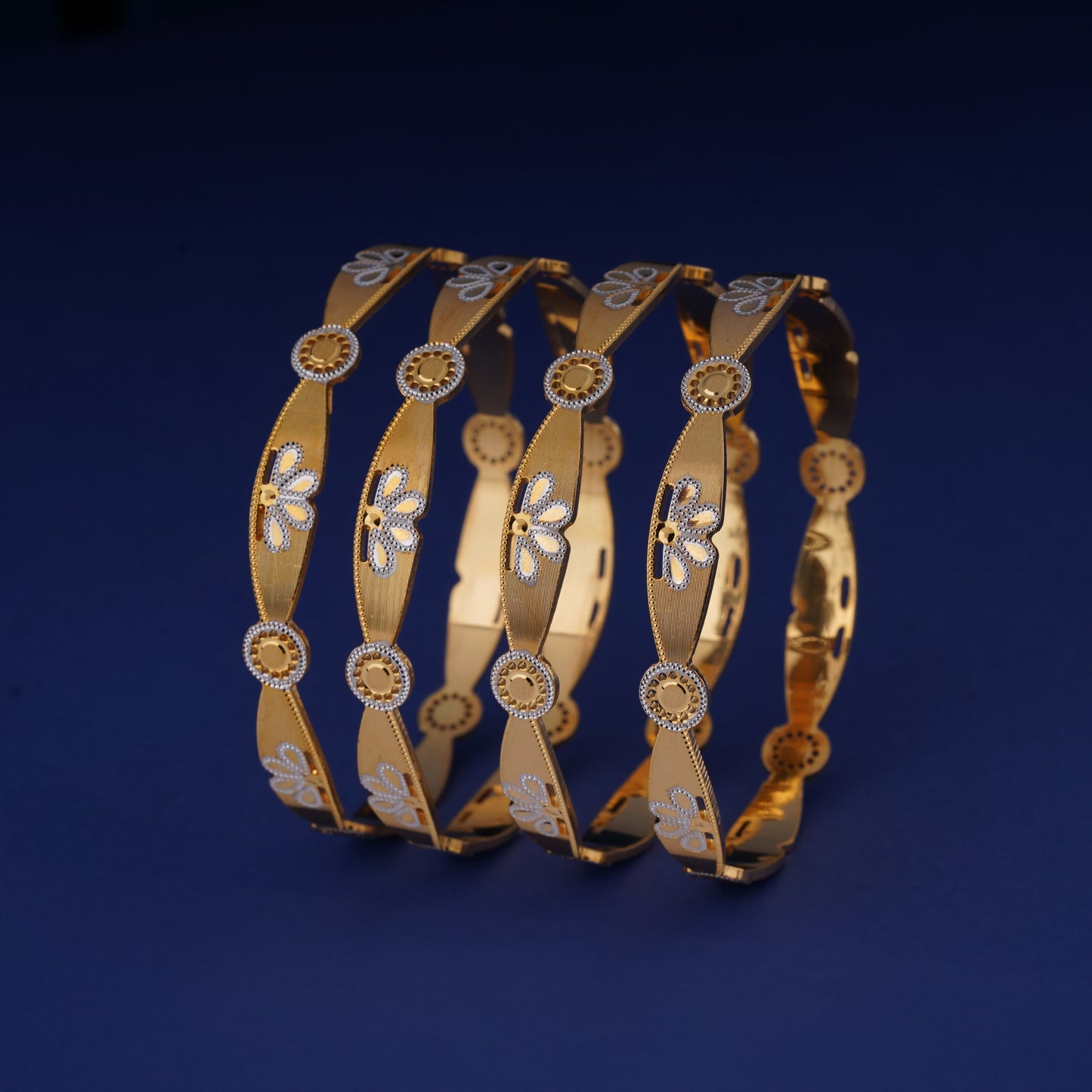 Classic Kari Line Diamond Band Bangles – Timeless Elegance for Women