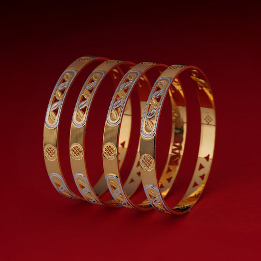 Classic Diamond Band Bangles – Timeless Elegance for Women