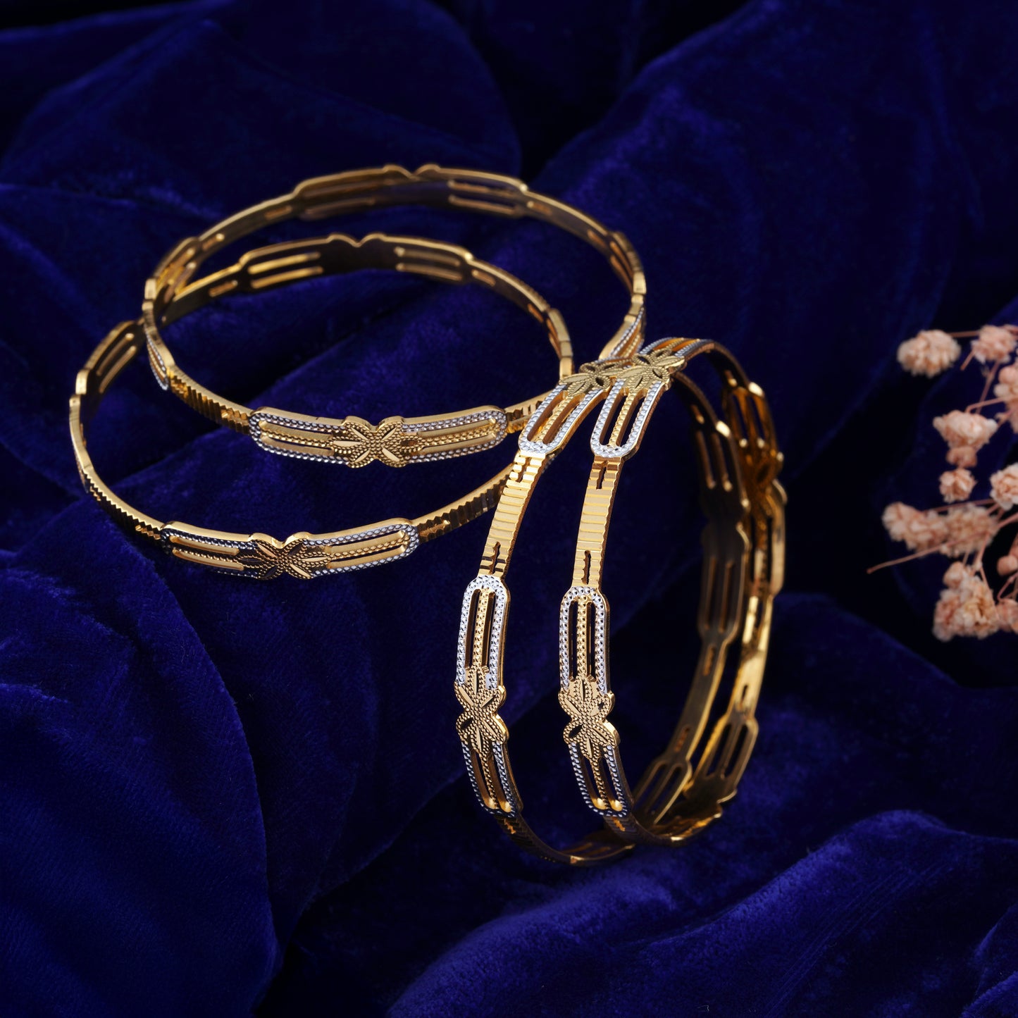 Classic Eye Line Diamond Band Bangles – Timeless Elegance for Women
