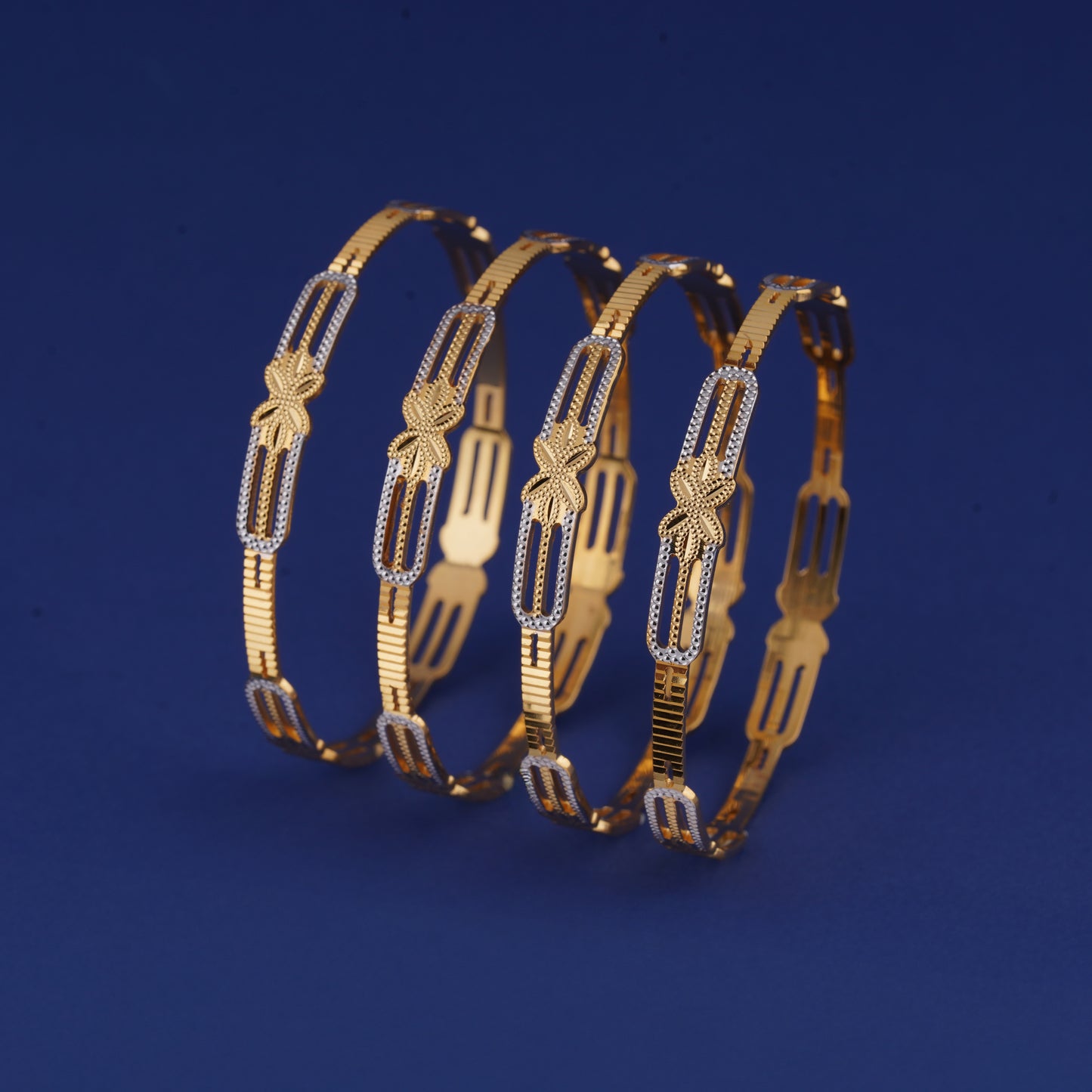 Classic Eye Line Diamond Band Bangles – Timeless Elegance for Women