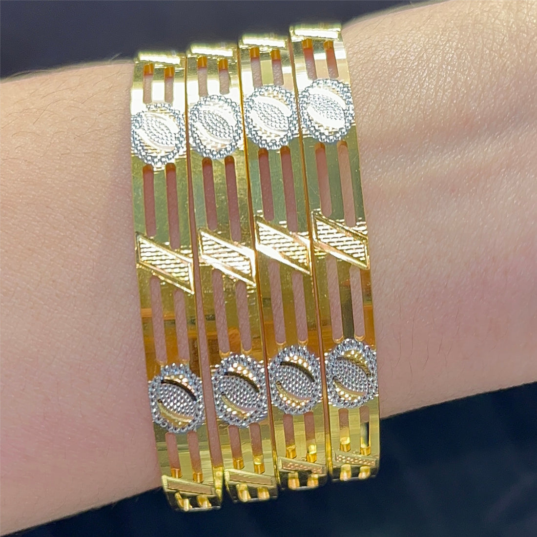 Graceful Gleam 4 Pcs Bangles