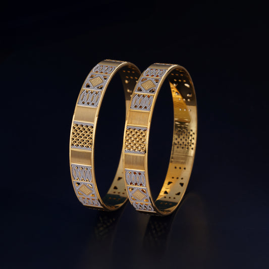 Classic Heart Line Diamond Band Bangles – Timeless Elegance for Women