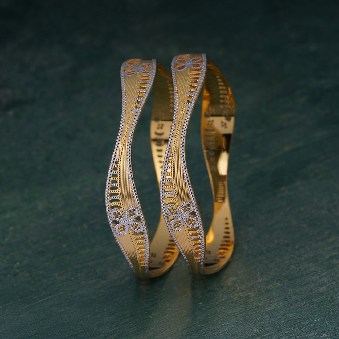 Aurelle 2 Pcs Bangle Set