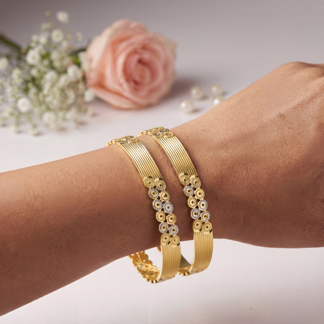 Celestia Bloom 2 Pcs Bangles