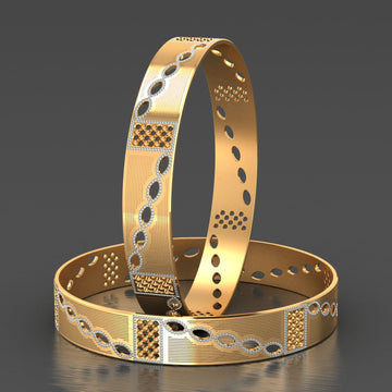 Golden Aura 2 Pcs Bangles