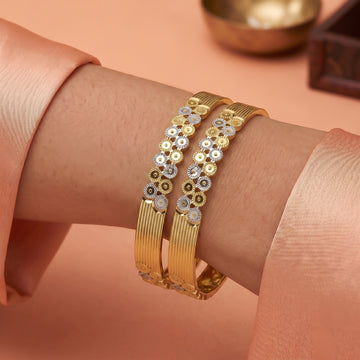 Celestia Bloom 2 Pcs Bangles