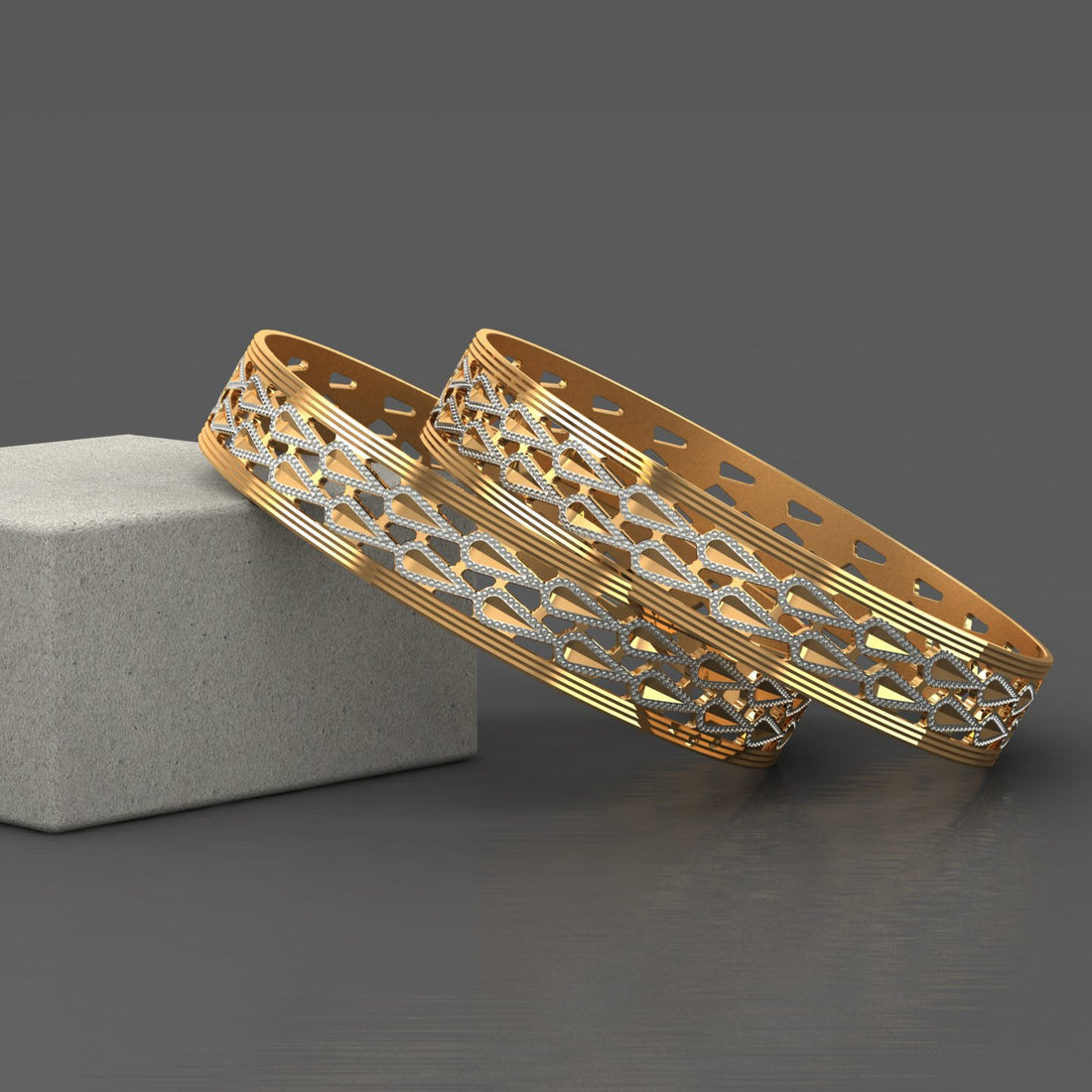 Royal Mesh 2 Pcs Bangles