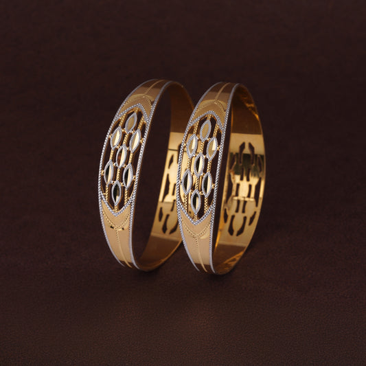 Classic Heart Line Diamond Band Bangles – Timeless Elegance for Women