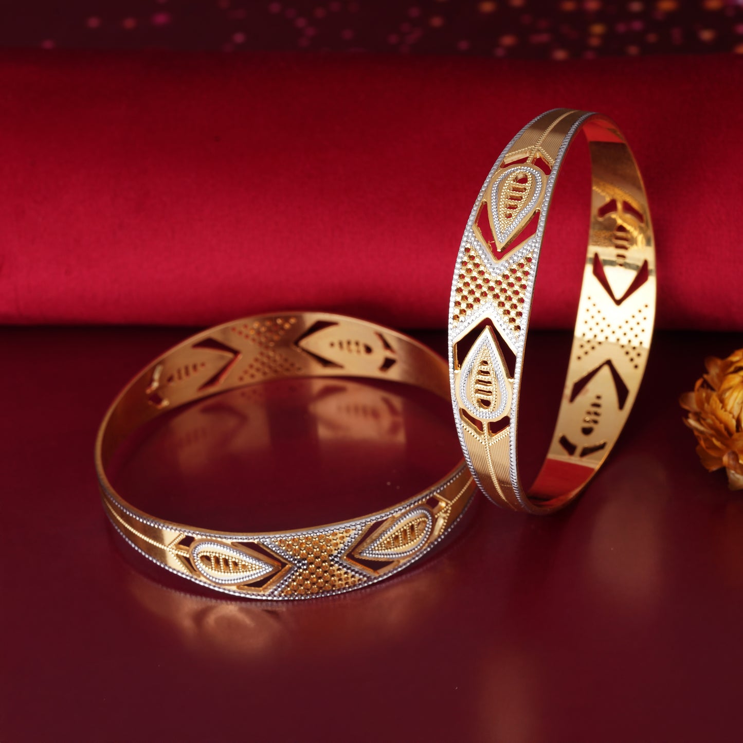 Classic Heart Line Diamond Band Bangles – Timeless Elegance for Women