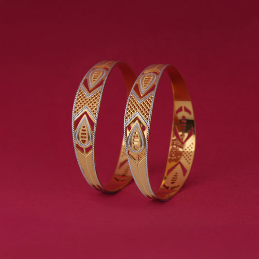 Classic Heart Line Diamond Band Bangles – Timeless Elegance for Women