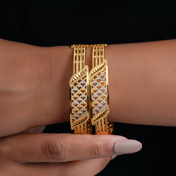Golden Ripple 2 Pcs Bangles