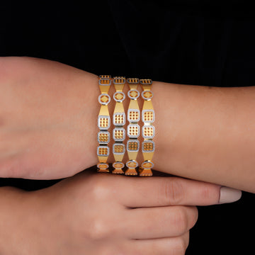 Luxury Bloom 4 Pcs Bangles