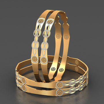 Majestic Aura 4 Pcs Bangles