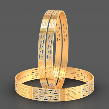 Royal Blossom 4 Pcs Bangles