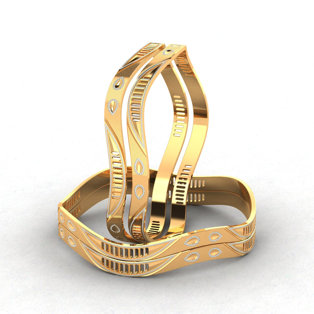 Glory Curve 4 Pcs Bangles
