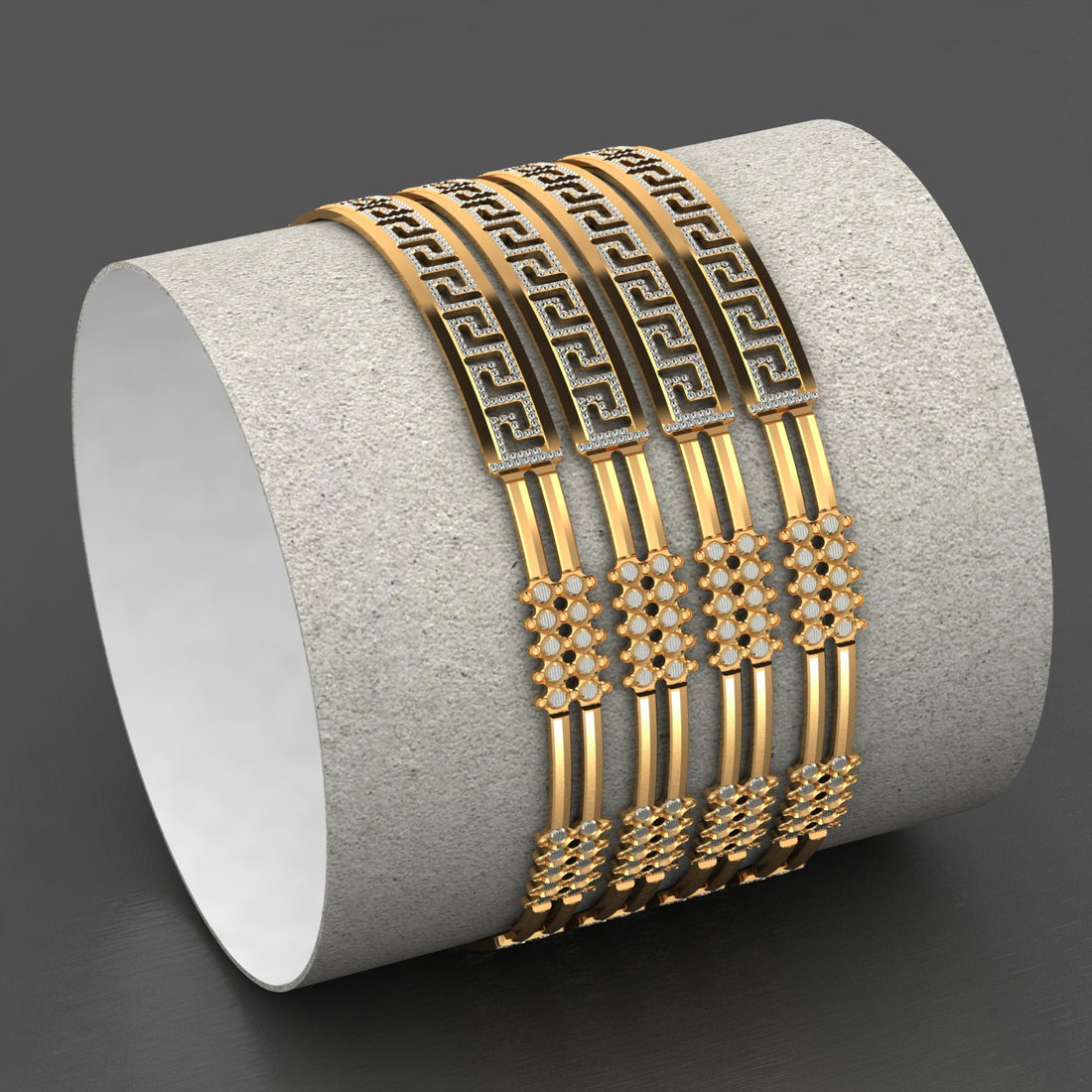 Pearl Wave 4 Pcs Bangles