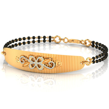 Elegant Circle Diamond Mangalsutra Bracelet – TrWomenaditional & Stylish Jewellery for