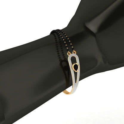 Elegant Circle Diamond Mangalsutra Bracelet – Traditional & Stylish Jewellery for Women - HMS-102