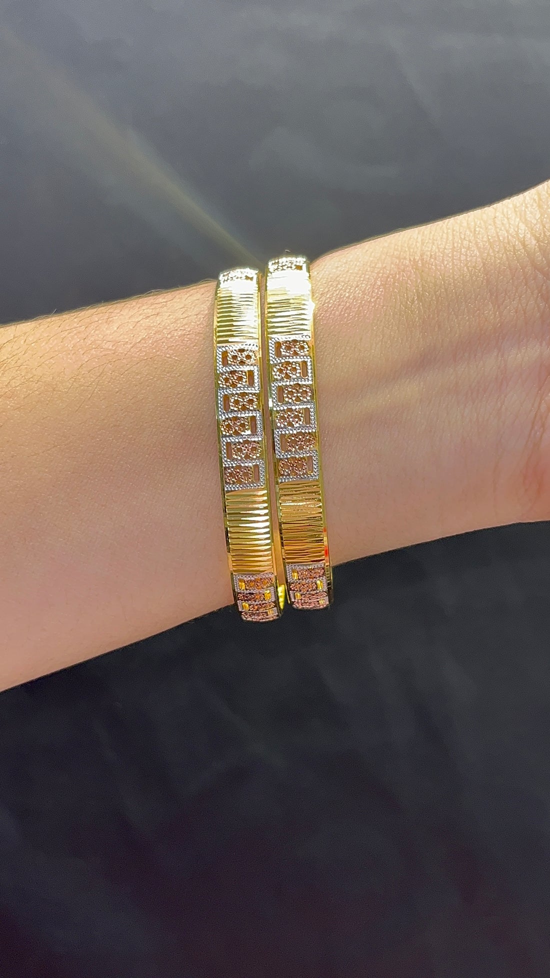 Laya Half round Bangles