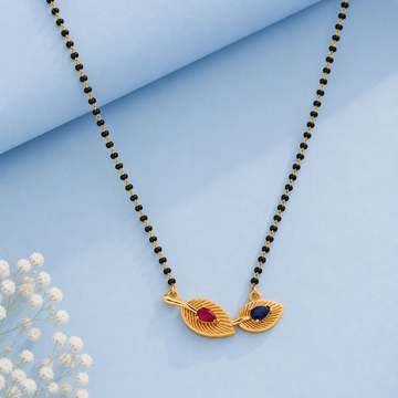 Tesha Diamond Bar 18K Gold Plated Mangalsutra