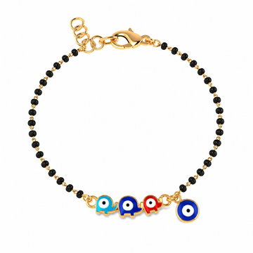 Kids Elephant Evil Eye Nazariya Bracelet Set of 2