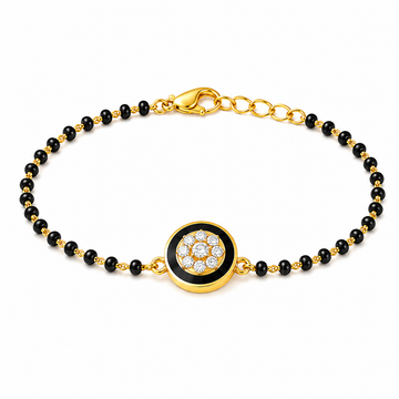 CYGNI Midnight Bloom Mangalsutra Bracelet