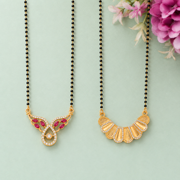 Aarohi Gold  Combo Mangalsutra Set of 2