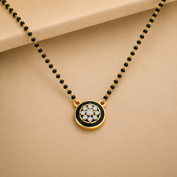Maitri Marquise Diamond 18K Gold Plated Mangalsutra