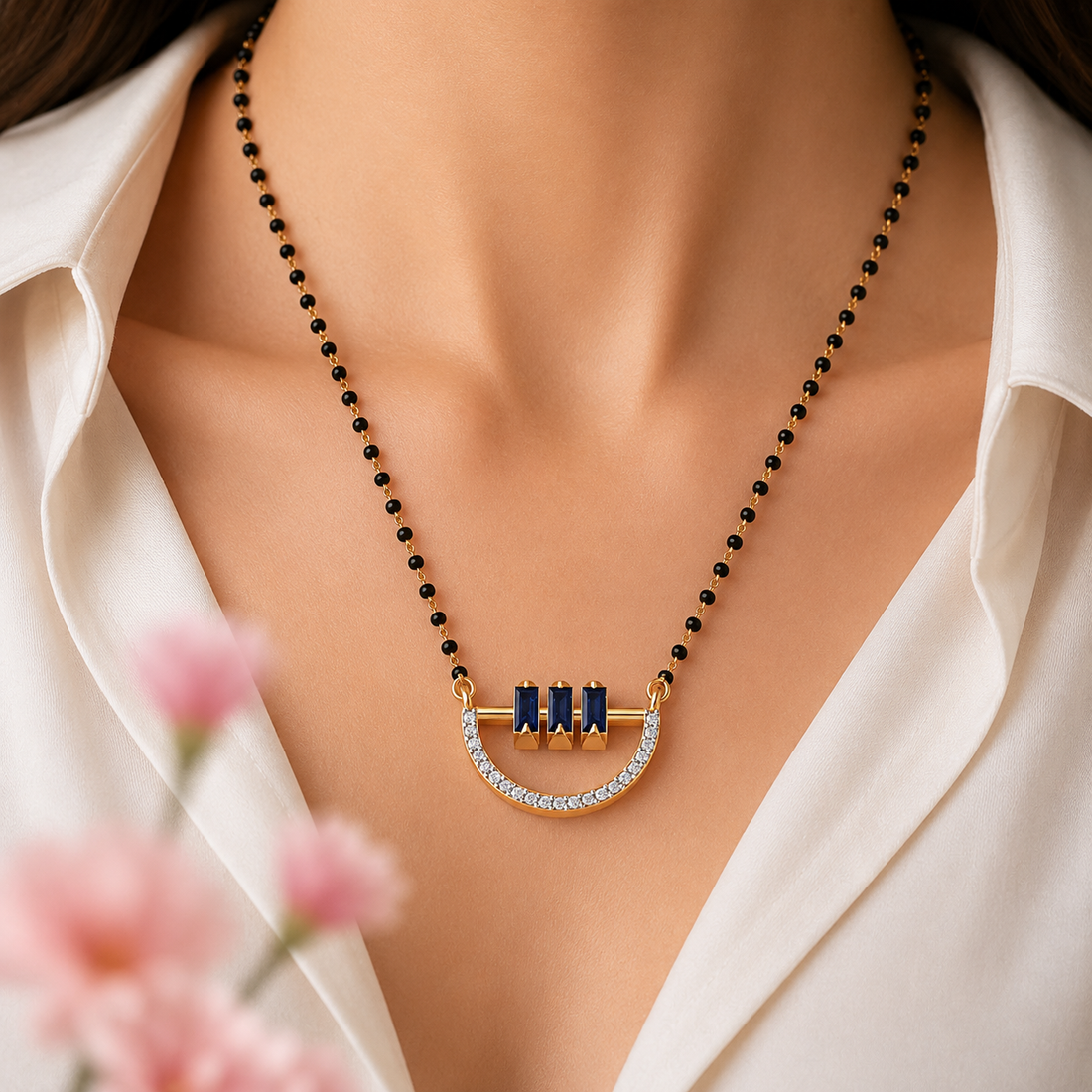Aavya Infinity 18K Gold Plated Mangalsutra